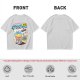 Oversized Graphic Tee with Death Flavor Bubble Tea Print