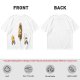 Olive T-Shirt With Cartoon Characters Riding Bikes Through Portal