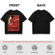 Olive t-shirt with vintage Dimitrescu red wine graphic print