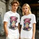 Olive T-shirt with One Piece Tony Tony Chopper Graphic Print