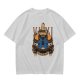 Olive Green T-Shirt with Final Fantasy Black Mage Graphic Print