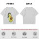Olive T-Shirt With Astronaut Avocado Monster Print