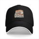 Black baseball cap with giant octopus attacking ocean waves graphic