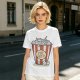 Olive T-Shirt With Pop Cats Popcorn Bucket Graphic