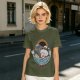 Oversized T-Shirt With Chubby Cat In Ramen Bowl Print
