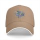 Black Baseball Cap With Whimsical Sushi Cat Bento Box Art