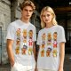 Olive Christmas Gingerbread Character Graphic T-Shirt