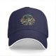 Black Baseball Cap With Anime Swordsman Graphic Print