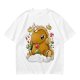 Olive T-Shirt With Cute Gingerbread Unicorn And Christmas Candy Print