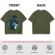 Olive T-shirt with How to Train Your Dragon Toothless and Hiccup Art