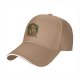 Black Baseball Cap With Fantasy Dungeon Themed Graphic Print