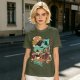 Strong Coffee Club Crow Espresso Machine T-Shirt Art