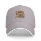 Black Baseball Cap with Anime Action Scene Graphic Print