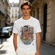 Olive T-shirt with Sumo Wrestler in Ramen Bowl Artwork