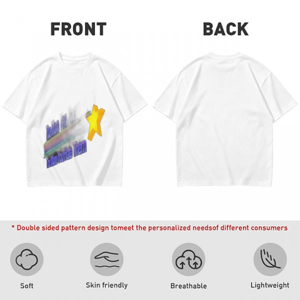 Olive Graphic T-Shirt With Star And Rainbow Text Design