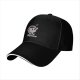 Black baseball cap with 'No Less Despresso' coffee cup graphic