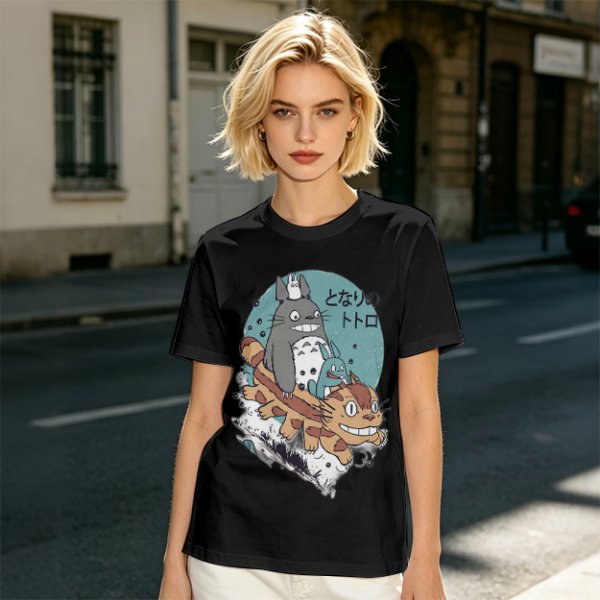 My Neighbor Totoro Characters Catbus Graphic T-Shirt