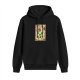 Black Hoodie With Earthbender Character Art Print