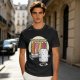 Olive T-Shirt With Funny Sushi Laundry Rack Graphic
