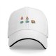 Black Baseball Cap With Cat Earth Fire Graphic Design