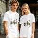 Olive Green T-Shirt With Knight Vs Rooster Fantasy Graphic Print