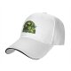 Black Baseball Cap with Maleficent Halloween Themed Print