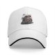 Black baseball cap with Relax Die skeleton palm tree graphic