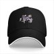 Black Baseball Cap With Space Squad Astronaut Graphic Design