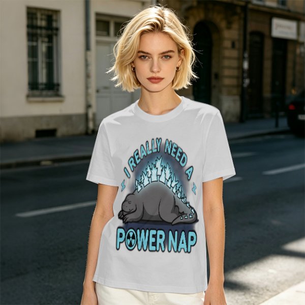 I Really Need A Power Nap Godzilla Sleeping T-Shirt