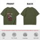 Olive T-Shirt With Relaxed Cat 'Tomorrow For A Better Today' Print