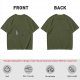 Olive Green Oversized T-Shirt With Minimal Graphic Print