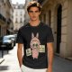 Olive T-shirt with a cute bunny monster holding You Are Great and I Believe In You signs