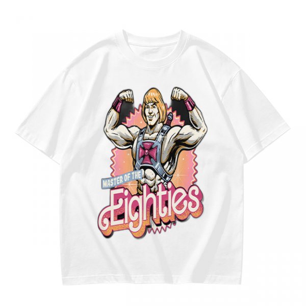 Olive T-Shirt Featuring He-Man Master of the Eighties Graphic