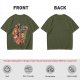 Olive t-shirt with The Legend of Zelda retro game characters print