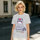 Olive T-shirt with Cute Raccoon Wearing Red Bow Graphic