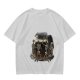 Olive T-Shirt With Skeletons Holding A Beer Pitcher Graphic