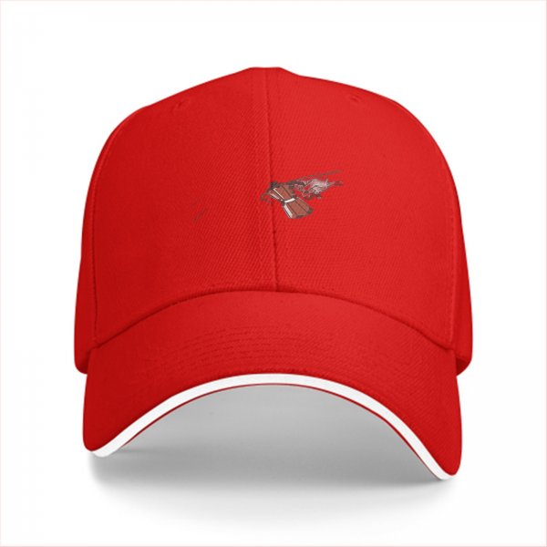 Black Baseball Cap With Detailed Pistol Graphic Design