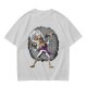 Olive T-shirt with One Piece Gear 5 Luffy Graphic Print