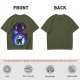 Olive T-Shirt Featuring Galactus Holding Silhouetted Superheroes