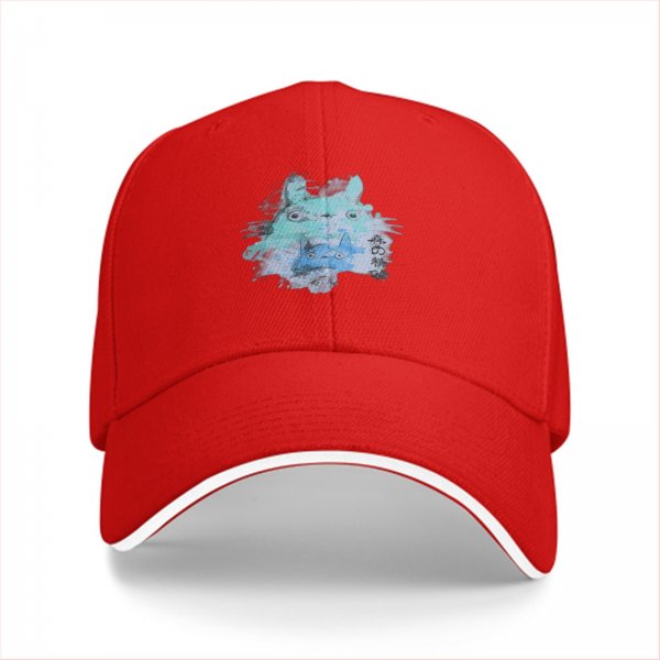 Black Baseball Cap With Watercolor Forest Spirit Art Print
