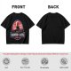 Olive T-Shirt with Haunted Castle Silhouette Graphic Design