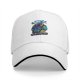 Black baseball cap with Galactic Gunshow skeleton graphic print