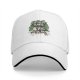 Black baseball cap with 'Water My Plants When I'm Gone' skull and plant graphic