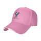 Black Baseball Cap With Cartoon Character Graphic Design