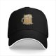 Black Baseball Cap with Beer Mug Sketch Graphic