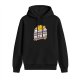 Black hoodie with 'Someday We'll All Be Dead!' retro star graphic