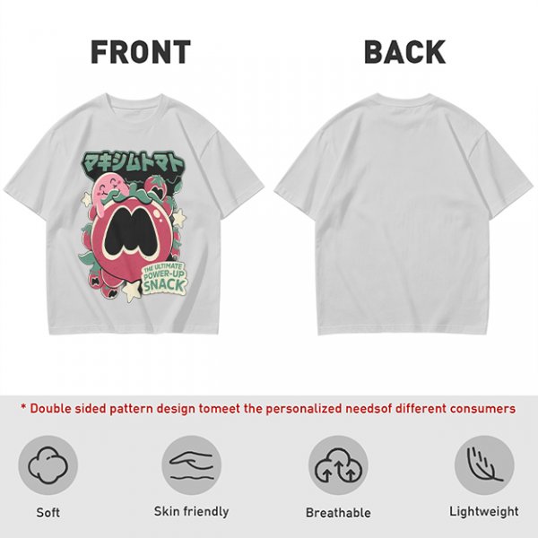 Kirby Maxim Tomato Power-Up Snack Graphic T-Shirt
