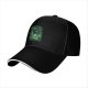 Black Baseball Cap With Anime Swordsman Green Graphic Print