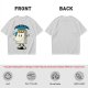 Olive t-shirt with cartoon Monday calendar graphic and 'I HATE YOU TOO' text