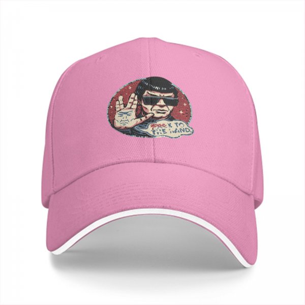 Black baseball cap with Spock graphic and 'Spock to the Wind' print